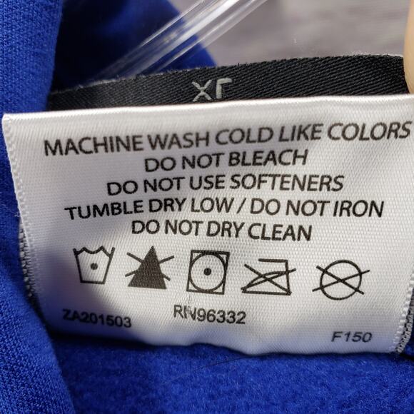 BAW Athletic Wear Men's Blue Slip On Hooded Jacket Size XL - Picture 9 of 12